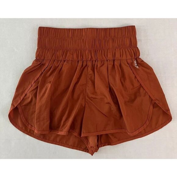 Free People Movement OB1128291 Sz Medium Rust Colored The Way Home Shorts - Picture 1 of 10